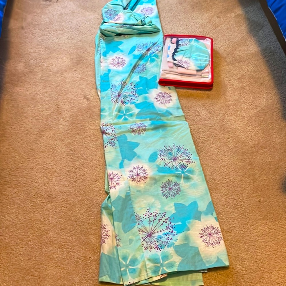 Japanese cotton yukata kimono! Purchased in Japan. Original packing.
